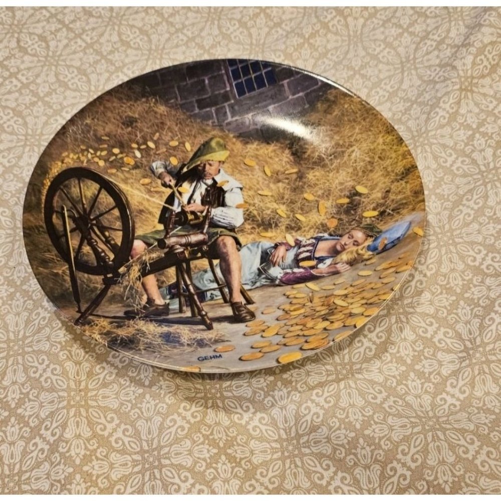 Vintage, Limited Edition 7.75" Plate:‎ RUMPELSTILZCHEN #2580 by Charles Gehm